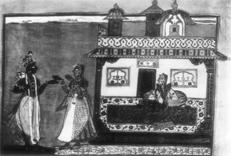 Images from the Bhagavad-Gita, The Lover approaching
, Image 25 of 40 - 37 kB