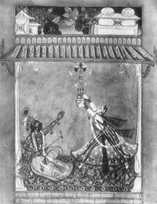 Images from the Bhagavad-Gita, Radha extinguishing the Lamp
,Image 26 of 40 - 34 kB